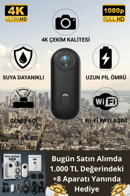 Vivo Action® 4K Aksiyon Kamerası