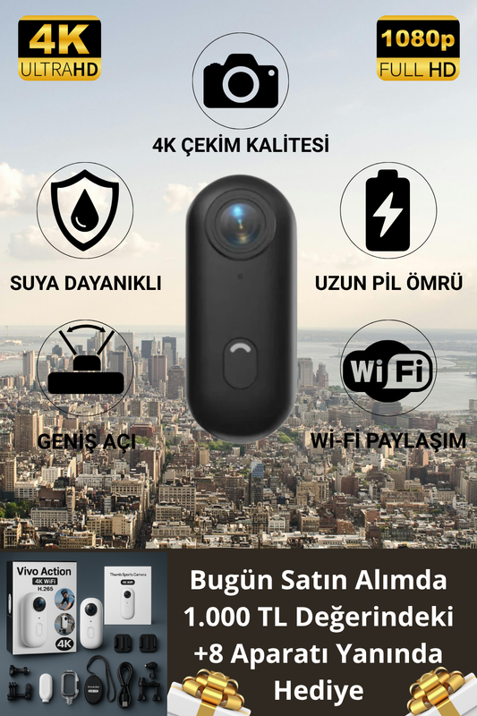 Vivo Action® 4K Aksiyon Kamerası